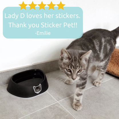 Photo stickers of your pet's head - Custom sticker pack